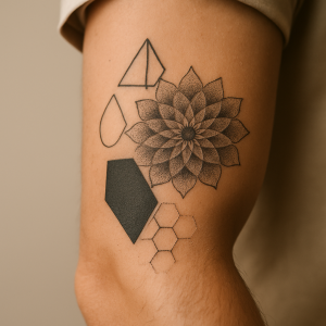 Geometrische Muster: Tattoo-Stilrichtungen bei dice-tattoo.com